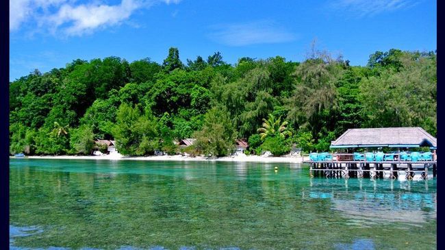 Walea Dive And Spa Resort Liang Exterior foto